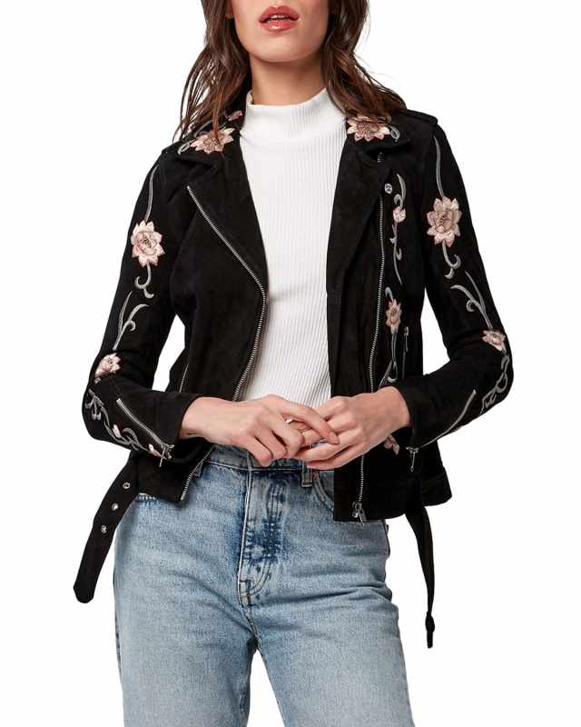Lotus Flower Leather Jacket